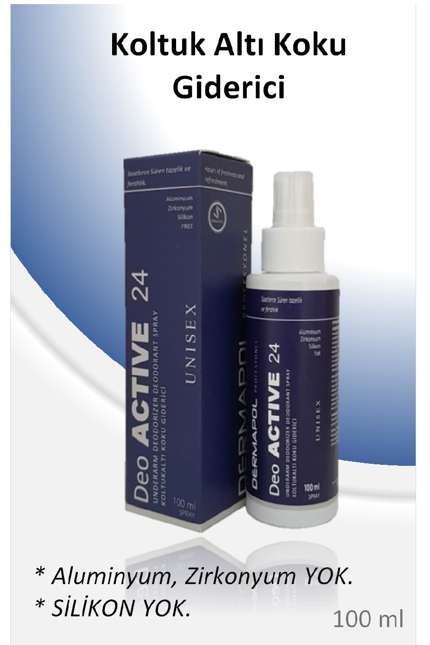 DERMAPOL Deo ACTIVE 24 Koltuk altı koku giderici Sprey 100 ml.