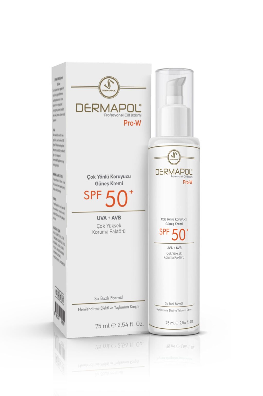 DERMAPOL Pro-W SPF 50+ Çok Yönlü Çok Yüksek Koruyucu Güneş Kremi 75 ml.