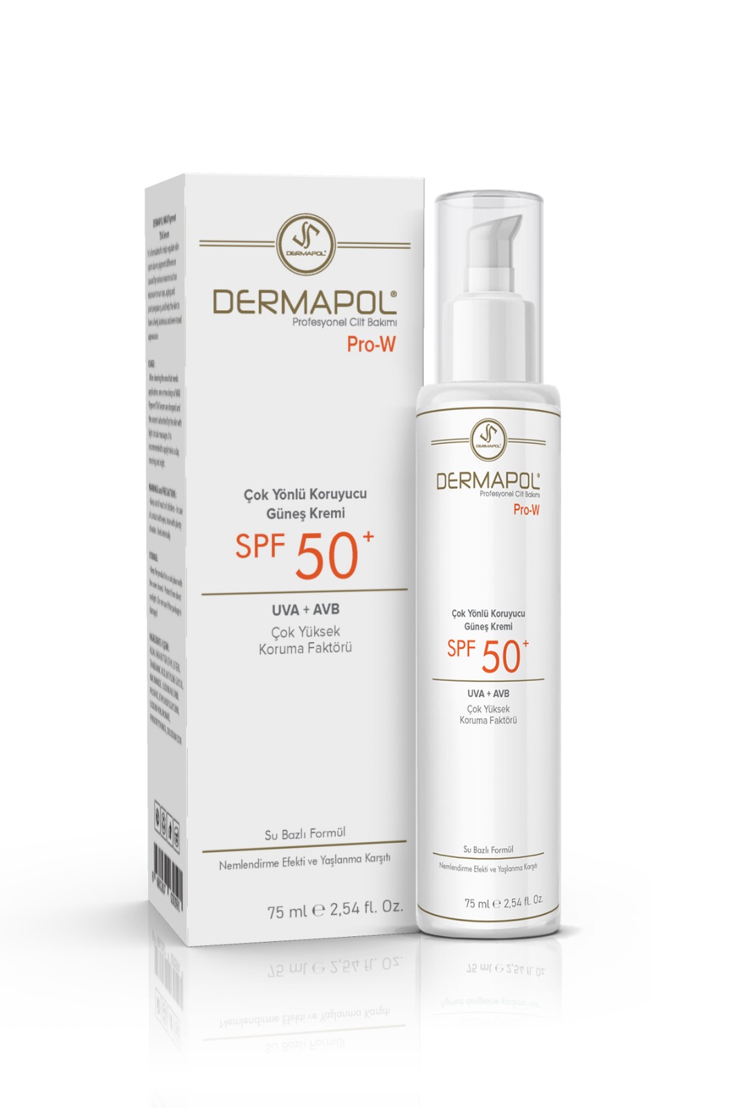 DERMAPOL Pro-W SPF 50+ Çok Yönlü Çok Yüksek Koruyucu Güneş Kremi 75 ml.
