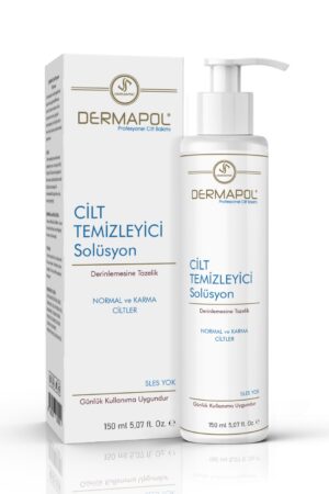 DERMAPOL Cilt Temizleyici Solüsyon - NORMAL ve KARMA Ciltler 150 ml.