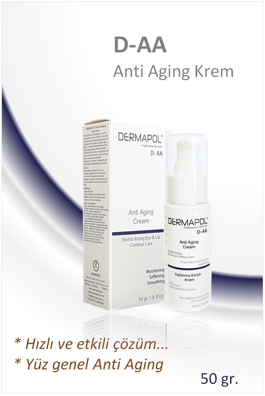 DERMAPOL D-AA Yaşlanma Karşıtı Onarıcı Bakım Kremi 50 gr.