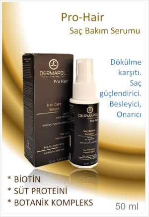 DERMAPOL  Pro Hair Onarıcı ve Dökülme Engelleyici Saç Serumu 50 ml.
