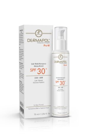 DERMAPOL Pro-W SPF 30 Çok Yönlü Yüksek Koruyucu Güneş Kremi 75 ml.