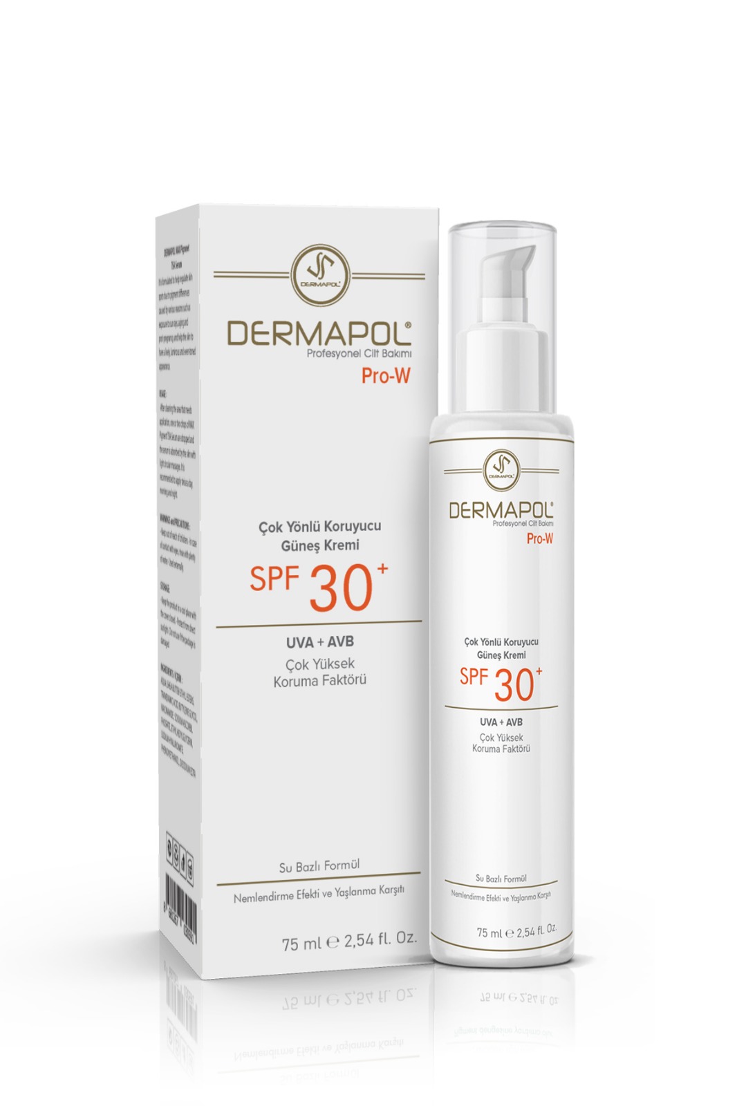 DERMAPOL Pro-W SPF 30 Çok Yönlü Yüksek Koruyucu Güneş Kremi 75 ml.