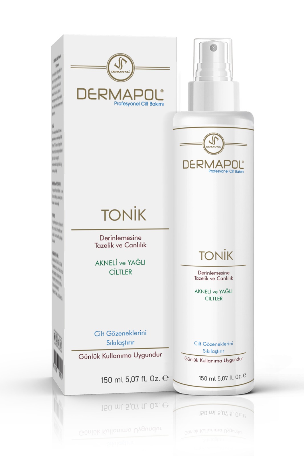 DERMAPOL Cilt TONİK - AKNELİ ve YAĞLI Ciltler 150 ml.